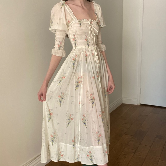 Doen Bijou Dress Painted Bouquet XS - Picture 1 of 6